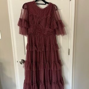 Ivy City Co Mauve/Dusty Pink Gown